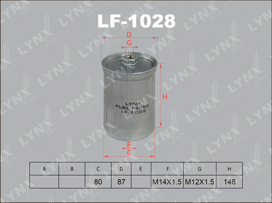 Топливный фильтр LYNX LF1028