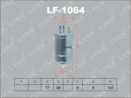 Топливный фильтр LYNX LF1064