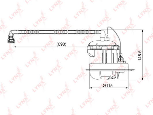 Топливный фильтр LYNX LF1065M