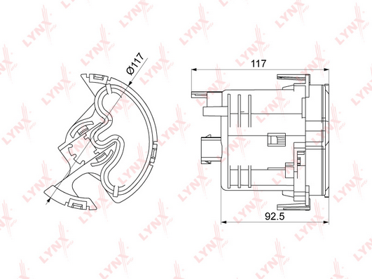Топливный фильтр LYNX LF1071M