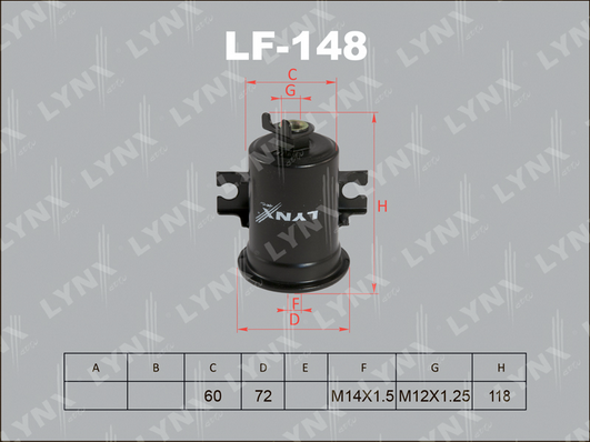 Топливный фильтр LYNX LF148