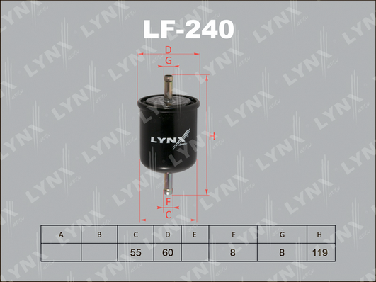 Топливный фильтр LYNX LF240