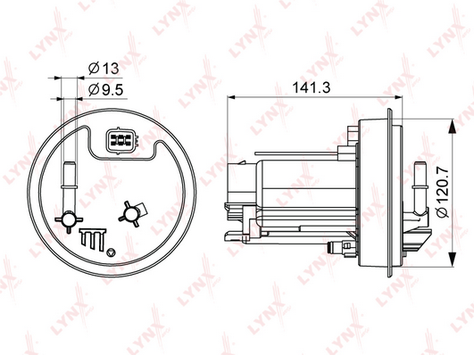 Топливный фильтр LYNX LF247M