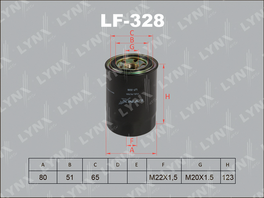 Топливный фильтр LYNX LF328