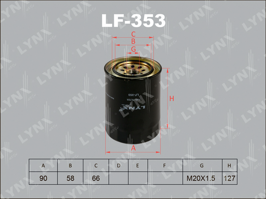 Топливный фильтр LYNX LF353