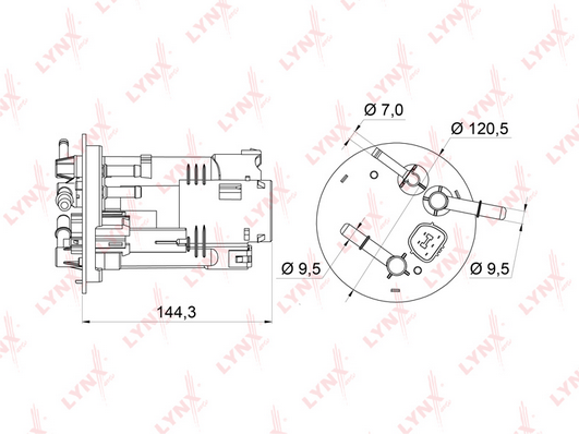 Топливный фильтр LYNX LF362M