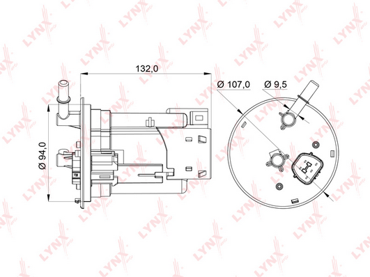 Топливный фильтр LYNX LF957M