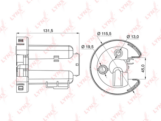 Топливный фильтр LYNX LF959M