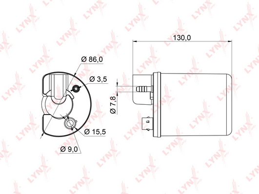 Топливный фильтр LYNX LF962M