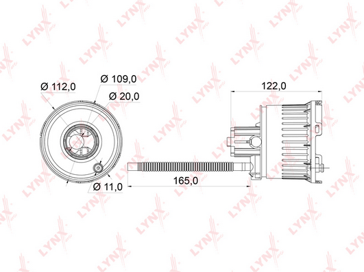 Топливный фильтр LYNX LF964M