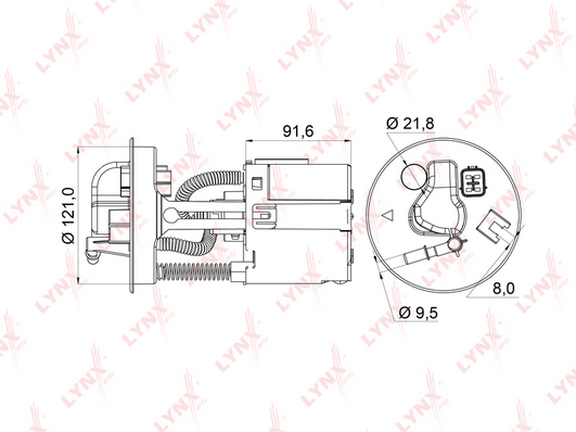 Топливный фильтр LYNX LF966M