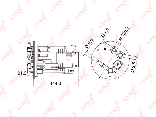 Топливный фильтр LYNX LF971M