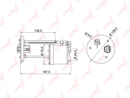 Топливный фильтр LYNX LF982M