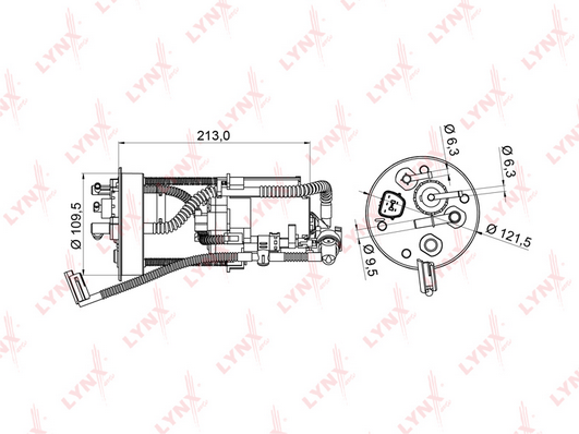 Топливный фильтр LYNX LF986M