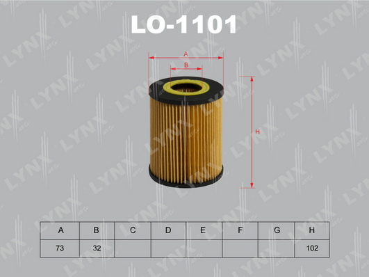 Масляный фильтр LYNX LO1101