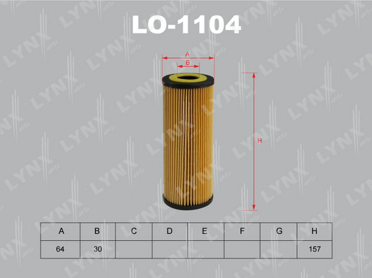 Масляный фильтр LYNX LO1104