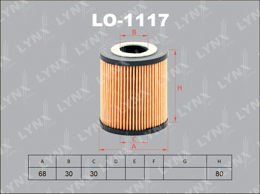 Масляный фильтр LYNX LO1117