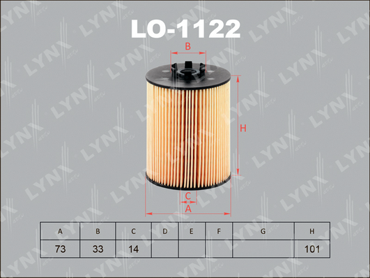 Масляный фильтр LYNX LO1122