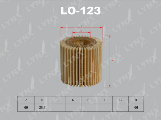 Масляный фильтр LYNX LO123