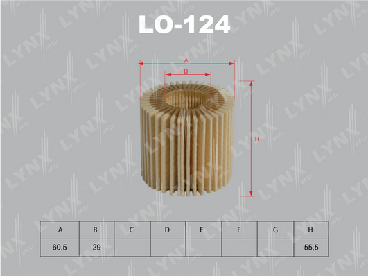 Масляный фильтр LYNX LO124
