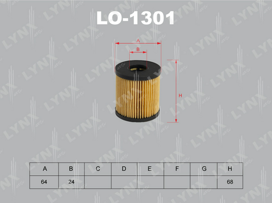 Масляный фильтр LYNX LO1301