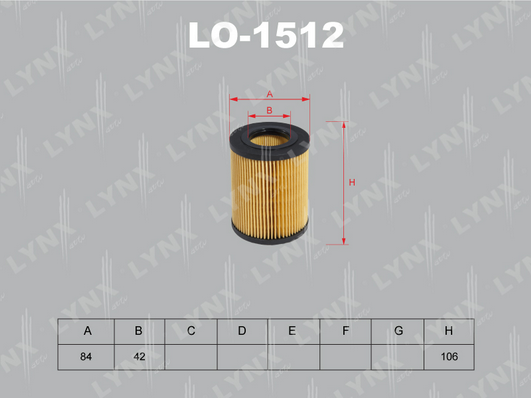 Масляный фильтр LYNX LO1512