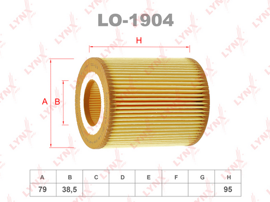 Масляный фильтр LYNX LO1904