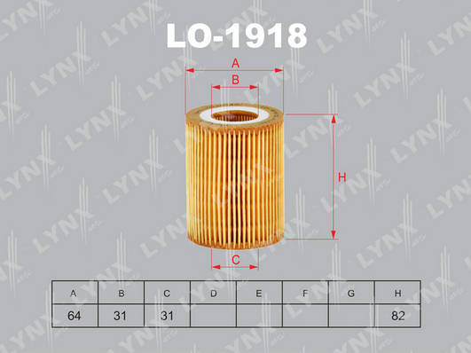 Масляный фильтр LYNX LO1918