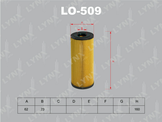 Масляный фильтр LYNX LO509