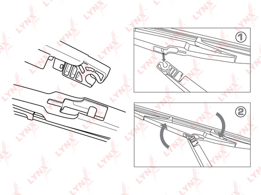 Щетка стеклоочистителя LYNX LR30T