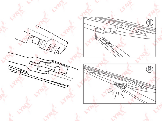 Щетка стеклоочистителя LYNX LR35T