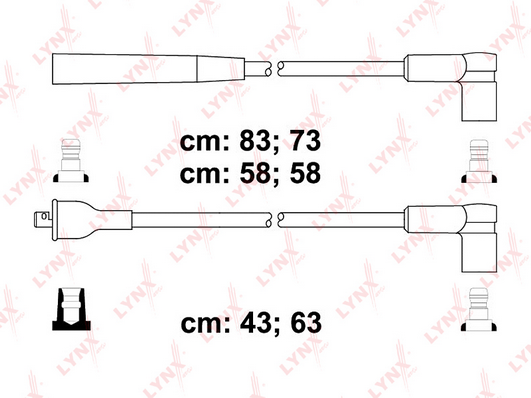 Комплект проводов зажигания LYNX SPC3004
