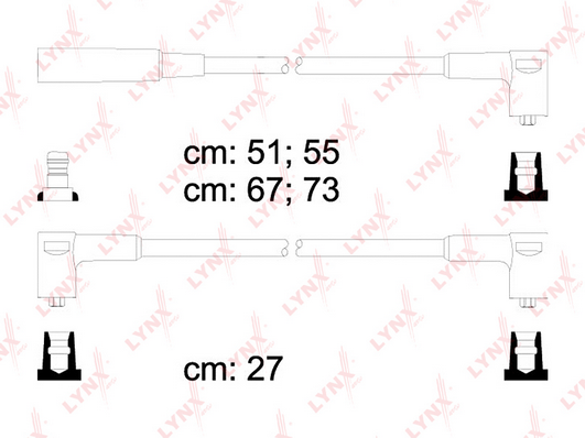 Комплект проводов зажигания LYNX SPC4609