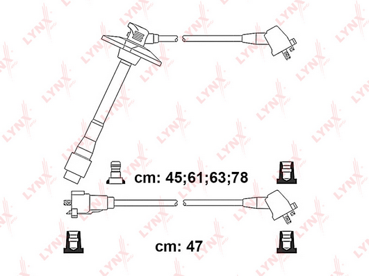 Комплект проводов зажигания LYNX SPC7554