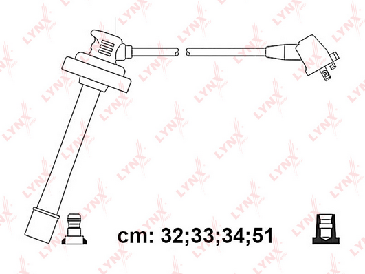 Комплект проводов зажигания LYNX SPC7573