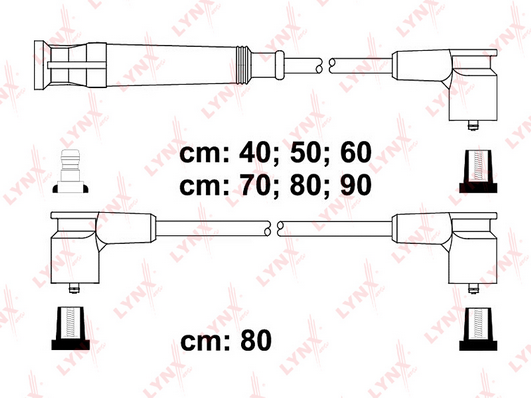 Комплект проводов зажигания LYNX SPE1409