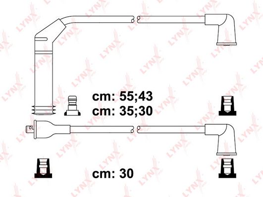 Комплект проводов зажигания LYNX SPE5513