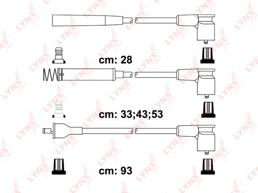 Комплект проводов зажигания LYNX SPE5922