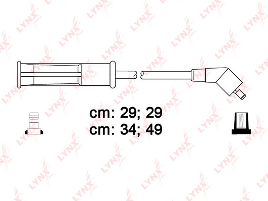 Комплект проводов зажигания LYNX SPE6320