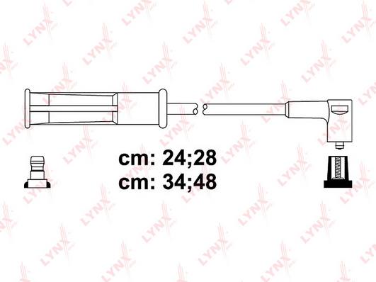 Комплект проводов зажигания LYNX SPE6343