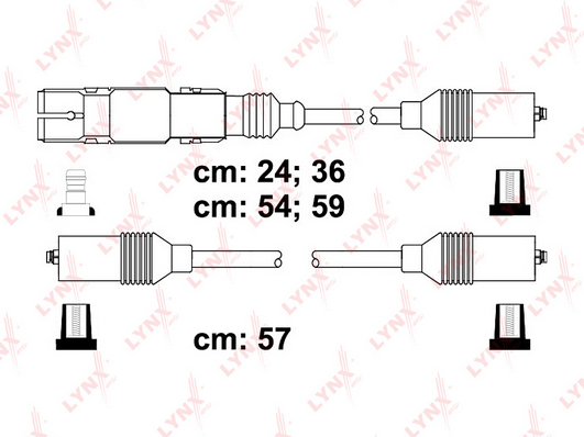 Комплект проводов зажигания LYNX SPE8003