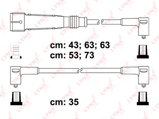 Комплект проводов зажигания LYNX SPE8005