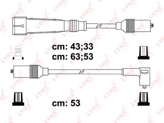 Комплект проводов зажигания LYNX SPE8022