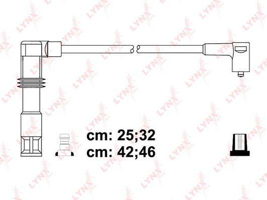 Комплект проводов зажигания LYNX SPE8028