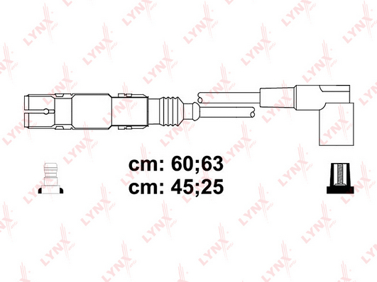 Комплект проводов зажигания LYNX SPE8036