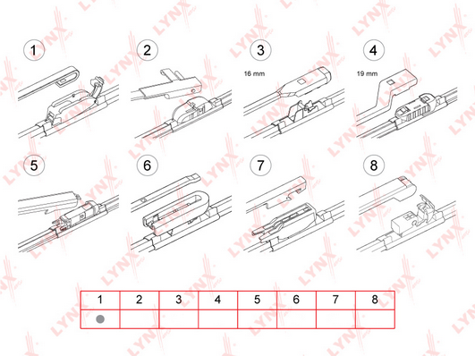 Щетка стеклоочистителя LYNX XF300