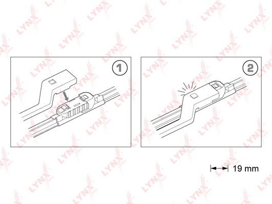 Щетка стеклоочистителя LYNX XF7373P