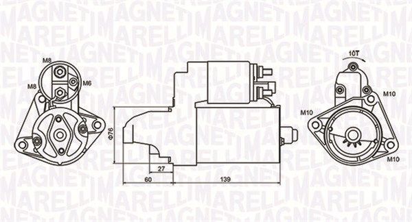 Стартер MAGNETI MARELLI 063721050010