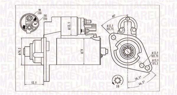 Стартер MAGNETI MARELLI 063721293010