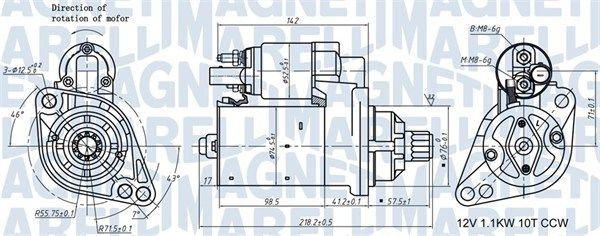 Стартер MAGNETI MARELLI 063721322010